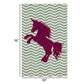 Liya 5 x 8 Medium Area Rug Kids Design Unicorn Wave Pattern Green Brown By Casagear Home BM310982