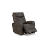 Aji 41 Inch Chair Power Recliner with Adjustable Headrest Quarry Gray By Casagear Home BM310994