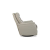 42 Inch Chair Swivel Glider Recliner Cushioned Seat Dove Gray Upholstery By Casagear Home BM310995