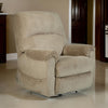 Qog 43 Inch Chair Power Lift Recliner Cushioned Seat Toast Polyester By Casagear Home BM311003