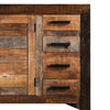 Agon 51 Sideboard Cabinet 4 Drawers and 2 Doors Natural Brown Mango Wood By Casagear Home BM311042