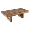 Agon 55 Inch Coffee Table Mitered Corners Mango Wood Natural Brown By Casagear Home BM311050