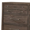 57 Inch Wide Dresser Chest 8 Drawers Solid Wood in a Warm Gray Finish By Casagear Home BM311065