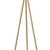 Zeri 59 Inch Floor Lamp Modern Style Tripod Legs Metal White and Gold By Casagear Home BM311072