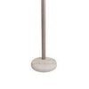 83 Inch Floor Lamp AdjusFloor 3 Level Design Marble Metal Silver By Casagear Home BM311079