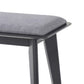 35 Inch Bench Angled Legs Solid Wood Light Gray Fabric Upholstery By Casagear Home BM311136