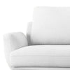 Reno Iman 89 Inch Sofa Removable Back and Seats White Fabric Upholstery By Casagear Home BM311148