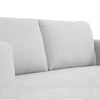 Reno Jey 89 Inch Sofa Soft Pop Stitching Light Gray Fabric Upholstery By Casagear Home BM311150