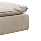 Reno Bill 44 Inch Ottoman Boxy Frame Duck Feather Pillow Light Gray By Casagear Home BM311156