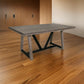 Piel 69 Inch Dining Table, Rectangular, Pine, Mango Wood, Black, Brown By Casagear Home