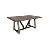 Piel 69 Inch Dining Table, Rectangular, Pine, Mango Wood, Black, Brown By Casagear Home