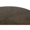 42 Inch Dining Table Round Top Modern Pedestal Base Brushed Brown Finish By Casagear Home BM311371