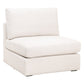 Tom 38 Inch Modular Armless Chair Stain Resistant White Upholstery By Casagear Home BM311376