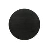 Yuvi 22 Inch Side End Table Round Top Pedestal Base Ebony Black Finish By Casagear Home BM311406