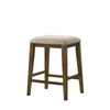 Rani 26 Inch Counter Height Stool Cushioned Seat Backless Beige Finish By Casagear Home BM311413