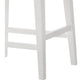 Rani 26 Inch Counter Height Stool Cushioned Seat Backless White Finish By Casagear Home BM311414