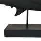 Owa Swordfish Sculpture Resin Tabletop Decor on Stand Classic Matte Black By Casagear Home BM311445