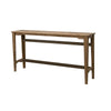 Asic 67 Inch Bar Height Sofa Table Natural Brown Mango Wood Grain Details By Casagear Home BM311499