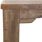 Asic 67 Inch Bar Height Sofa Table Natural Brown Mango Wood Grain Details By Casagear Home BM311499