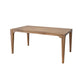 Asic 60 Inch Dining Table Mango Wood Grain Details Natural Brown By Casagear Home BM311500