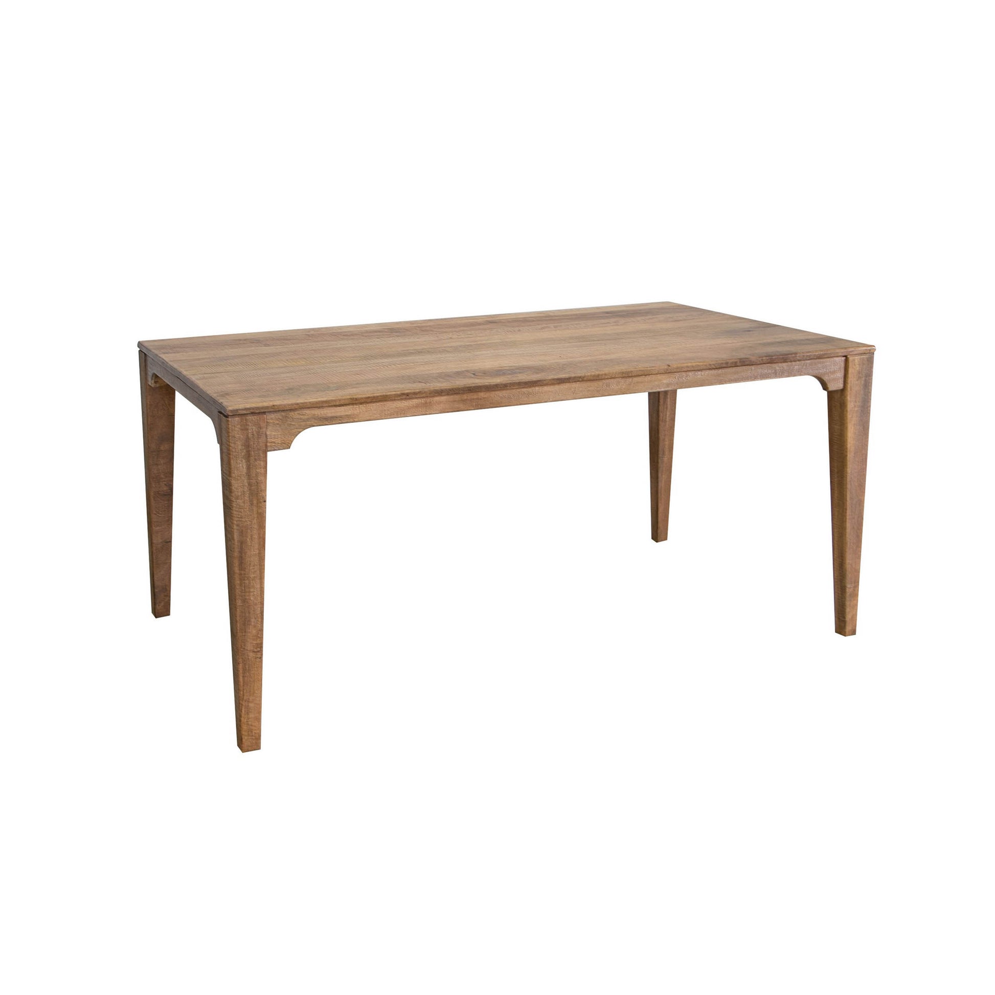 Asic 60 Inch Dining Table Mango Wood Grain Details Natural Brown By Casagear Home BM311500