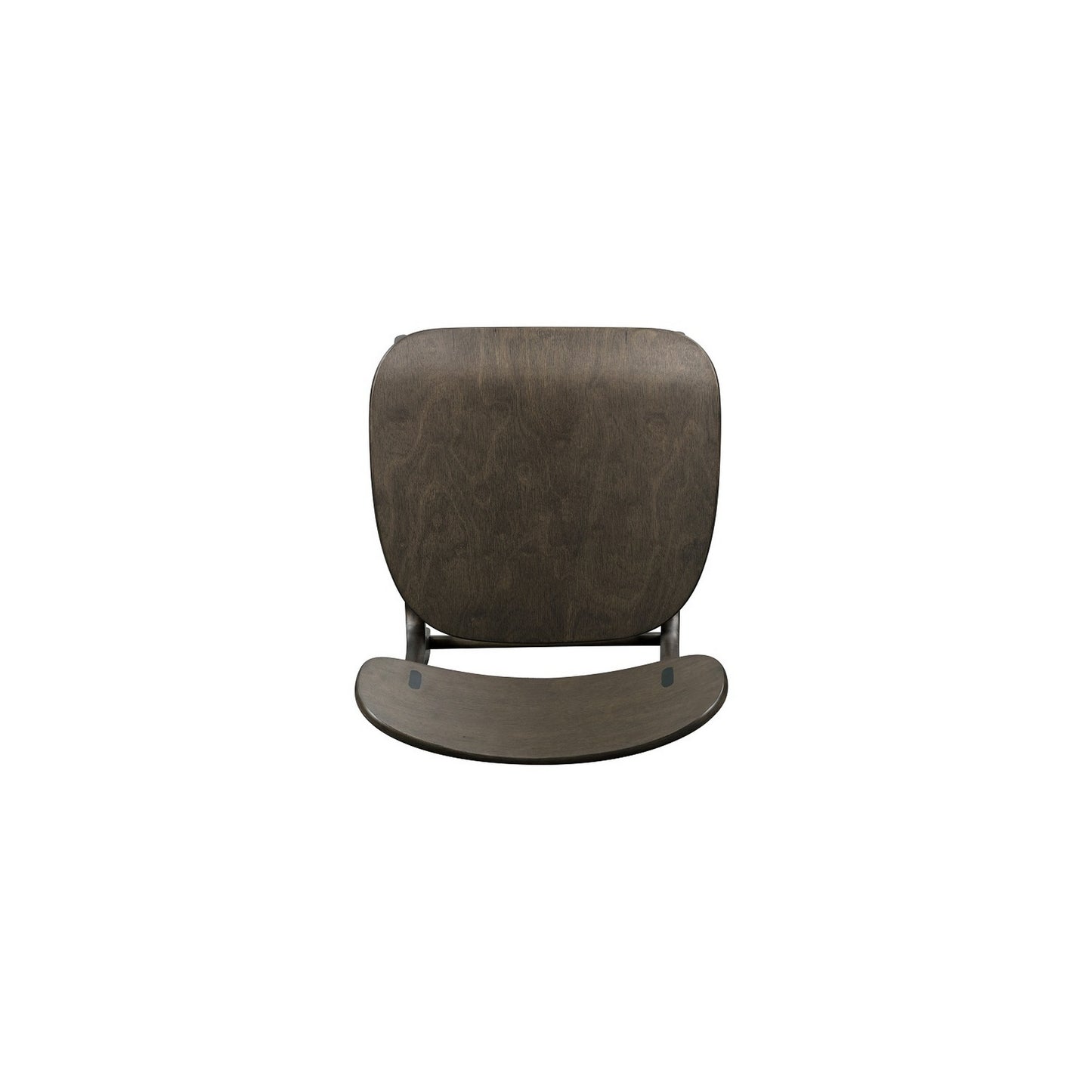 Seln 24 Inch Counter Stool Chair Curved Seat Open Back Dark Gray Wood By Casagear Home BM311541