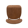 Seln 30 Inch Barstool Chair Curved Seat Open Back Dark Brown Wood By Casagear Home BM311544