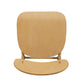 Seln 24 Inch Counter Stool Chair Curved Seat Open Back Light Brown Wood By Casagear Home BM311545