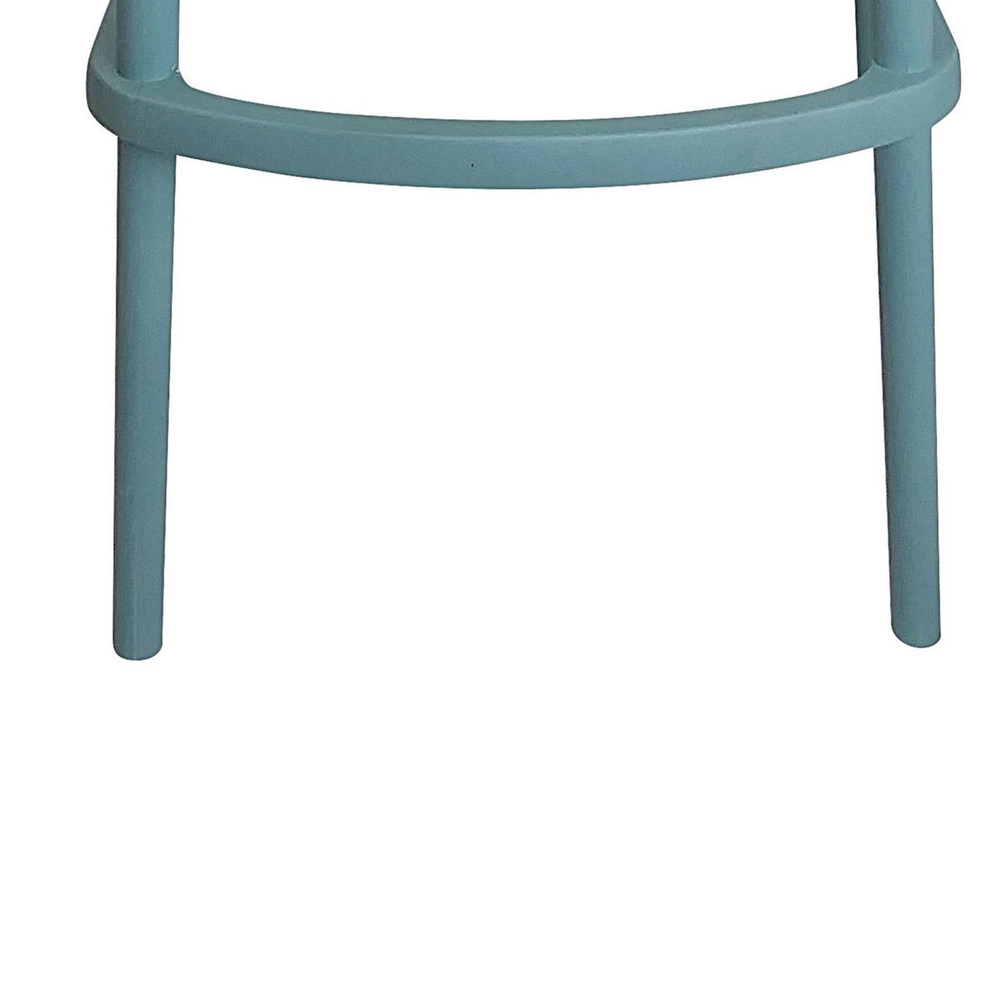 Celin 30 Inch Barstool Chair Set of 4 Stackable Mesh Curved Seat Green By Casagear Home BM311547