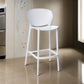 Celin 26 Inch Counter Stool Chair Set of 4 Stackable Mesh Back White By Casagear Home BM311554