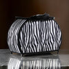 Wigi 12 Inch Accent Lamp Purse Zebra Animal Print Black White Faux Fur By Casagear Home BM311582