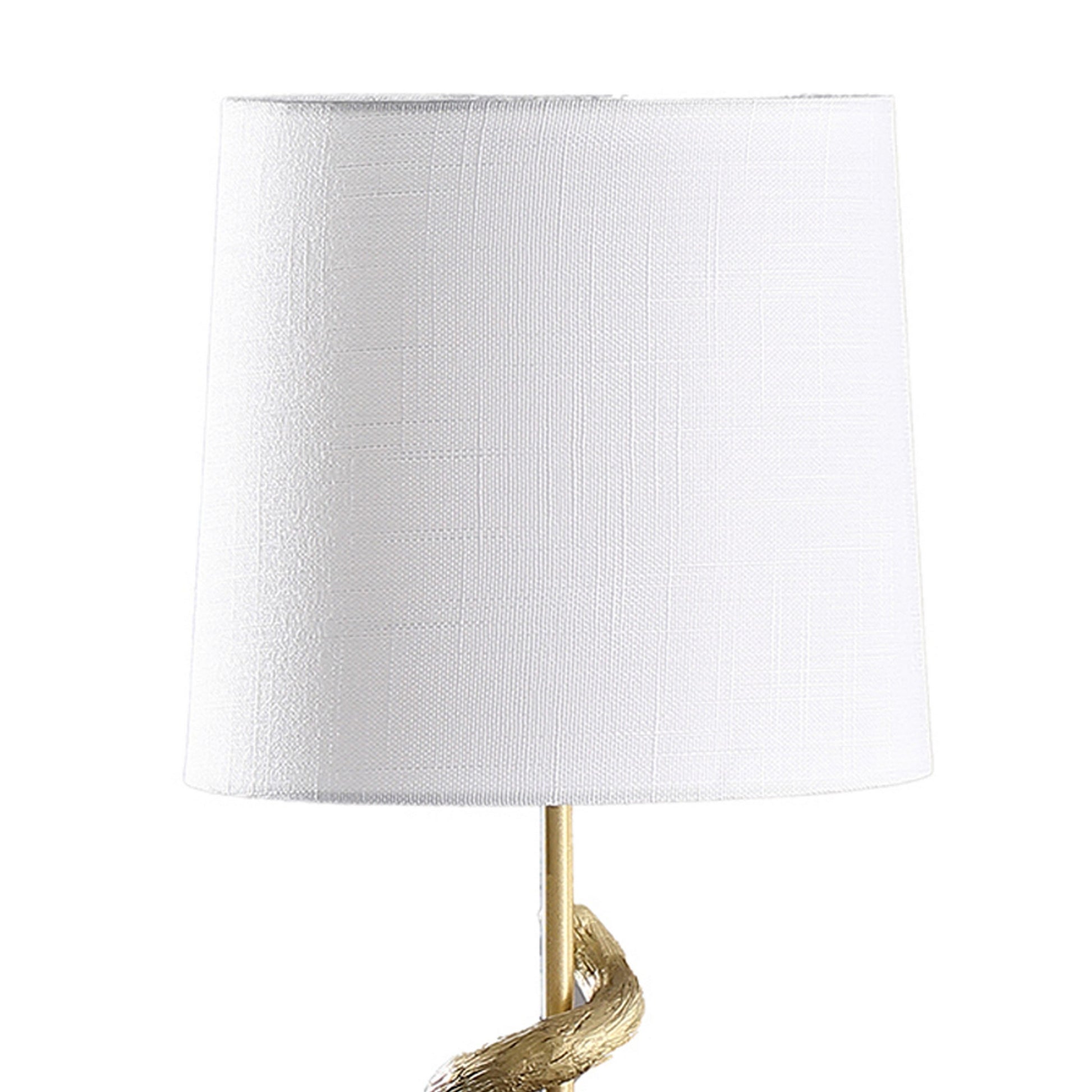 Ree 24 Inch Accent Table Lamp Monkey Resin Sculpture Drum Shade Gold By Casagear Home BM311588