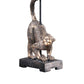 Ree 24 Inch Accent Table Lamp Monkey Resin Sculpture Drum Shade Bronze By Casagear Home BM311589