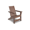 Emme 31 Inch Outdoor Adirondack Chair Slatted Design and Brown Frame By Casagear Home BM311629