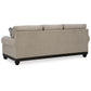 Bian 99 Inch Sofa Oversized Cushions 5 Accent Pillows Taupe Polyester By Casagear Home BM311637