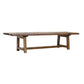 87 Inch Wood Coffee Table Rectangular Top Trestle Legs Brown By Casagear Home BM311660