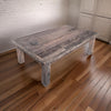 59 Inch Rustic Coffee Table Rectangular Top Old Antique Wood Brown By Casagear Home BM311662