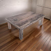 59 Inch Rustic Coffee Table Rectangular Top Old Antique Wood Brown By Casagear Home BM311662