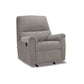 Avel 41 Inch Manual Recliner Chair Cushioned Arms Slate Gray Polyester By Casagear Home BM311698