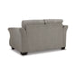 Avel 65 Inch Loveseat Tapered Arms Modern Soft Slate Gray Polyester By Casagear Home BM311699