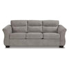 Avel 88 Inch Queen Sofa Sleeper Curved Tapered Arms Slate Gray Polyester By Casagear Home BM311701