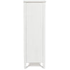 47 Inch Accent Cabinet 2 Shelves Glass Doors White Gray Wood Veneer By Casagear Home BM311737