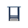 Suen 19 Inch End Table Outdoor Blue Polyethylene Slatted Top Steel Frame By Casagear Home BM311742