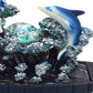 Eci 11 Inch Dolphin Tabletop Water Fountain LED Light Painted Multicolor By Casagear Home BM311753