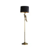 65 Inch Floor Lamp Peacock Linen Drum Shade Pedestal Branch Gold Finish By Casagear Home BM311757