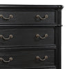 Berry 49 Inch Tall Dresser Chest Wood Metal Handles 5 Drawers Black By Casagear Home BM311809