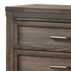 Sea 48 Inch Tall Dresser Chest 5 Drawers Long Metal Handles Brown By Casagear Home BM311813