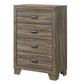 Shannon 45 Inch Tall Dresser Chest Wood Metal Handles 4 Drawers Brown By Casagear Home BM311825