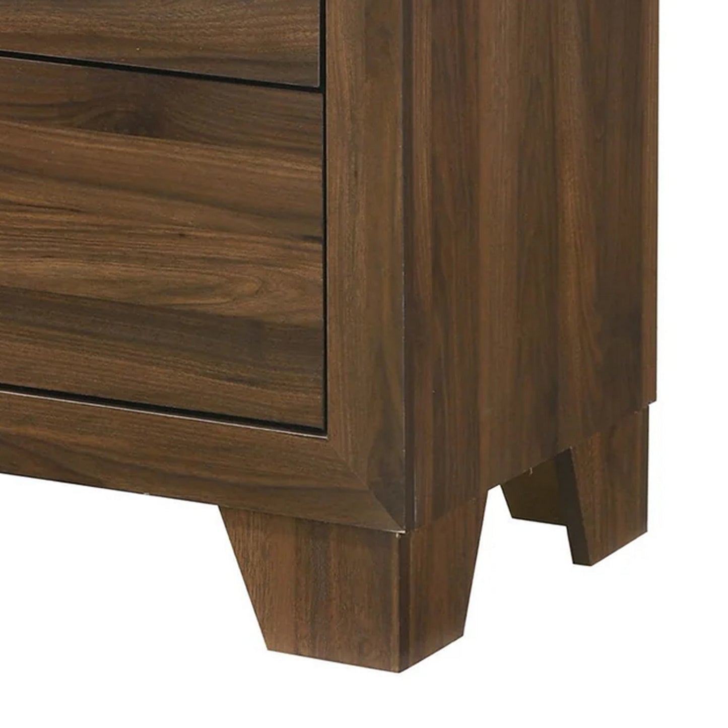 Shan 45 Inch Tall Dresser Chest 4 Drawers Cherry Brown Wood Finish By Casagear Home BM311826