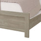 Ancy Queen Size Bed Tufted and Upholstered Headboard Light Gray Finish By Casagear Home BM311830